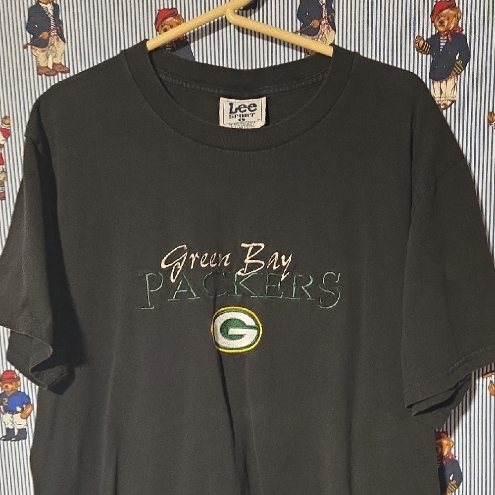 Vintage 90s Lee Sport Green Bay Packers T Shirt Large